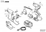 Bosch 0 603 937 667 Psr 9,6 Ve Cordless Screw Driver 9.6 V / Eu Spare Parts